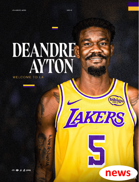 Lakers chính thức tuyên bố rằng hai người chơi mới sẽ tham gia, lựa chọn số 5 trước đây sẽ được thay